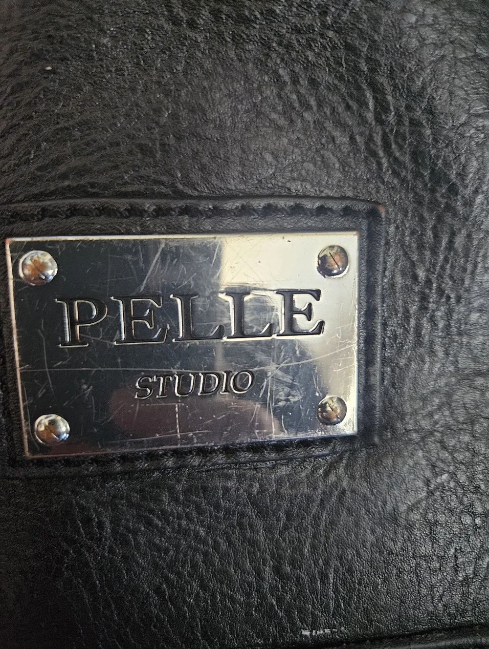 Wilsons Vintage‎ Y2K Pelle Studio Black Leather Shoulder Bag